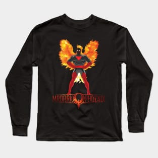 MrDarkPhoenix Red and Black Long Sleeve T-Shirt